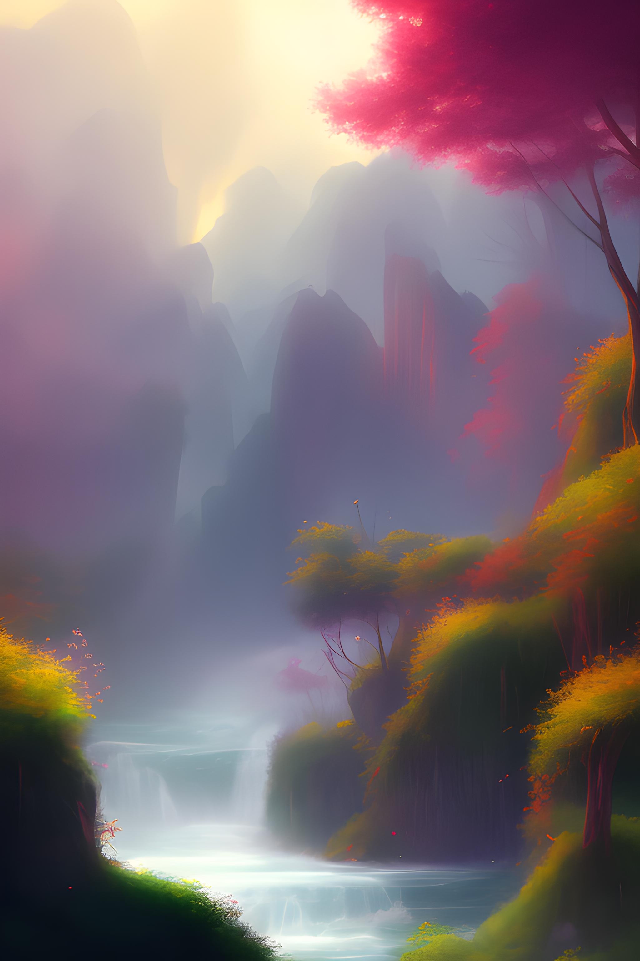 暗色的底，明亮的花